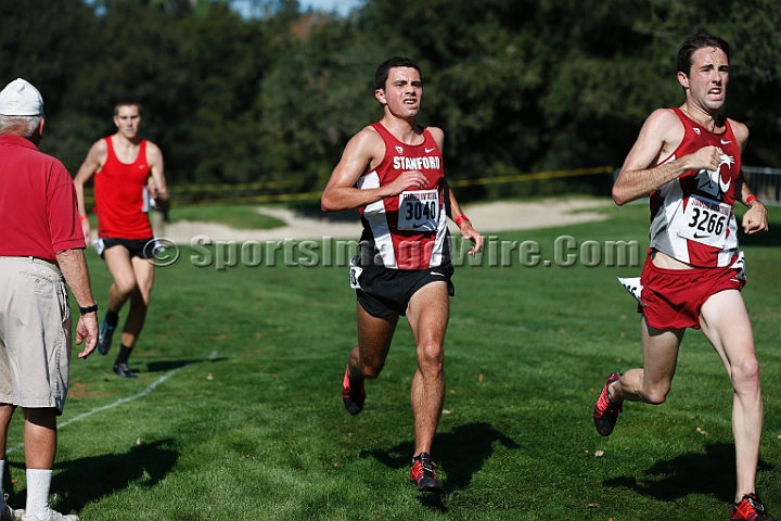 2014StanfordCollMen-204.JPG - College race at the 2014 Stanford Cross Country Invitational, September 27, Stanford Golf Course, Stanford, California.